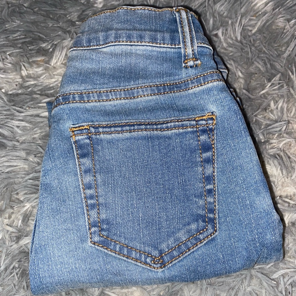 Gap kids jeans light blue and orange size 5
